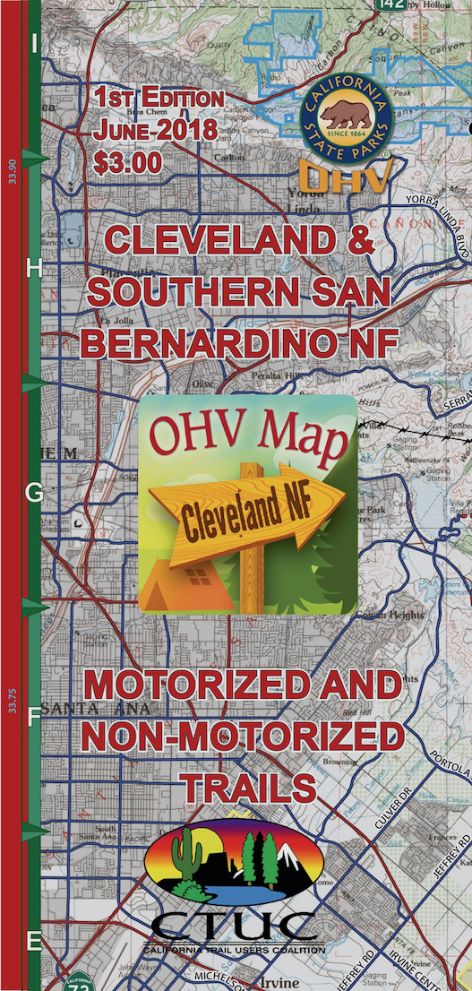 CTUC Map: Cleveland & Southern San Bernardino National Forest